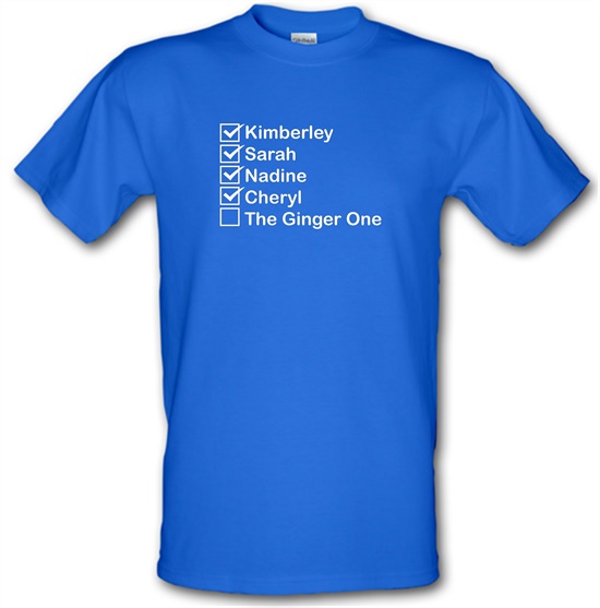 The Ginger One t-shirts